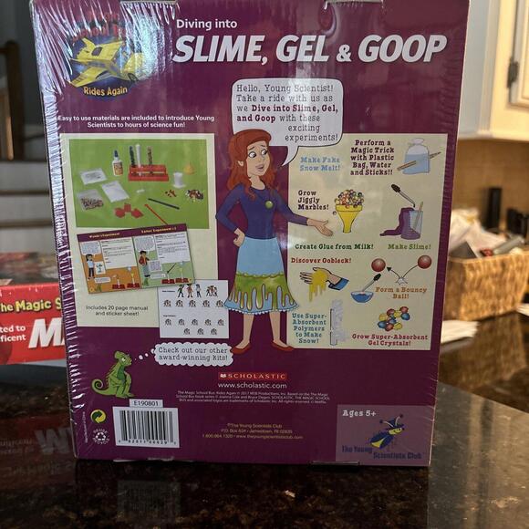 The Magic School Bus Diving Into Slime Gel & Goop Science Kit - New & Sealed - Picture 2 of 4